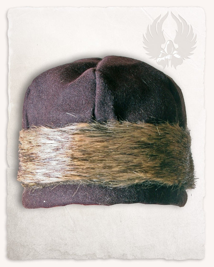 Viking cap Ragi, brown, wool blend