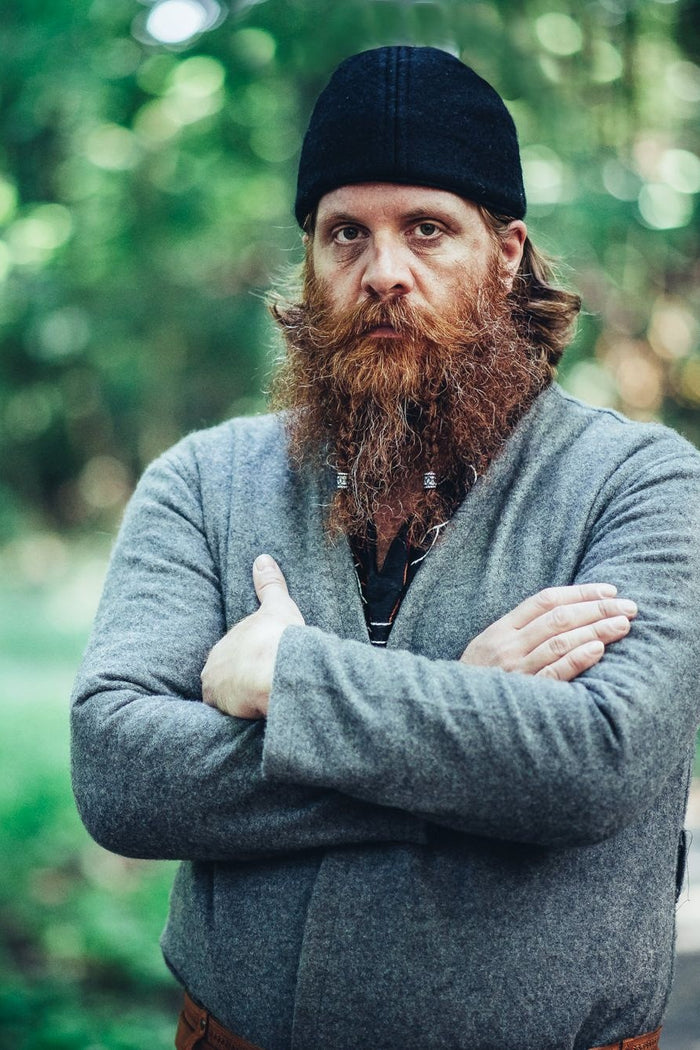 Viking cap Ari wool, black