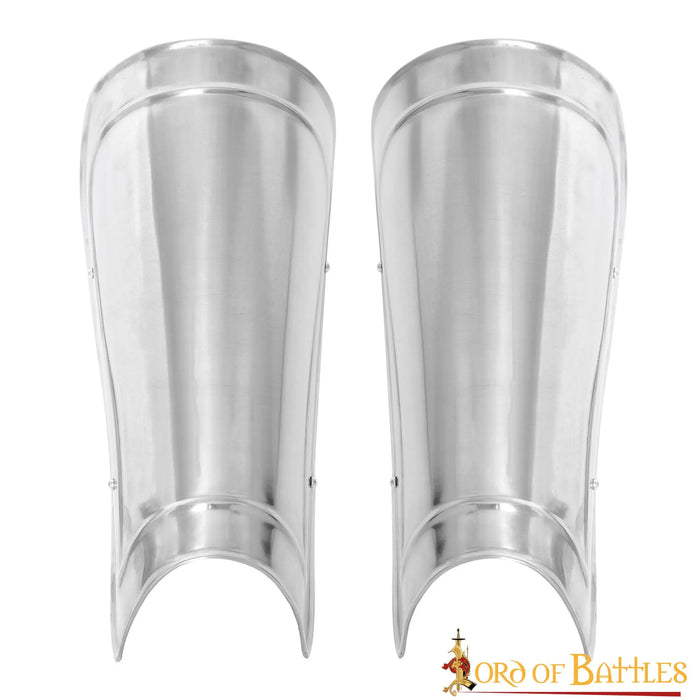 Milanese greaves, lower leg armour, 1.6 mm
