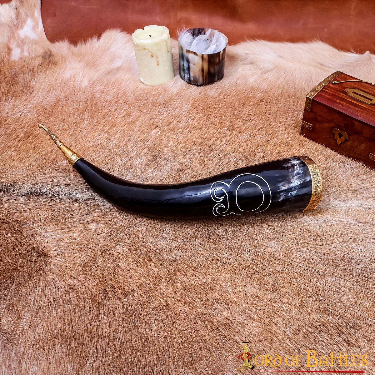 Drinking horn Troll cross deluxe, 300-500 ml