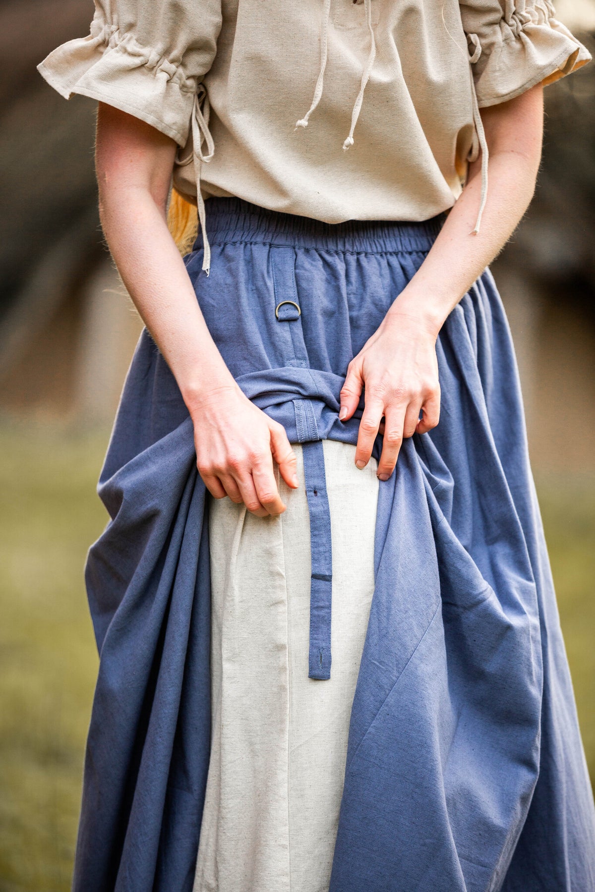 Medieval skirt Elise, blue