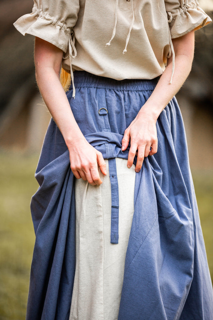 Medieval skirt Elise, blue