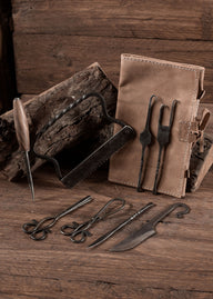 Surgery set, 8 pieces, with case