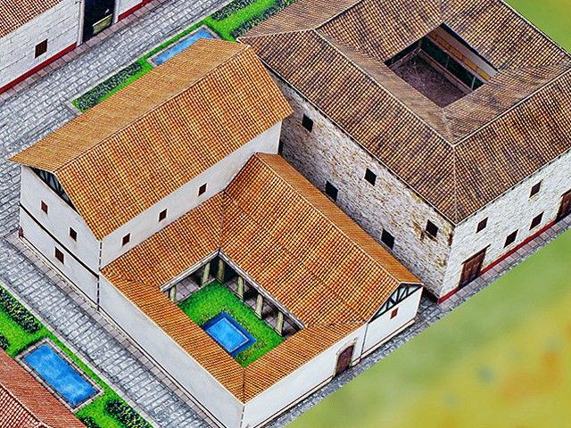 Model building kit Roman city
