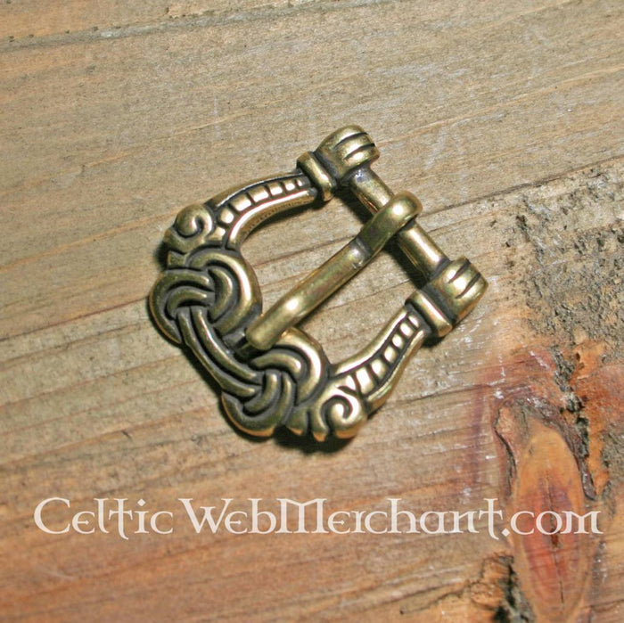 Viking buckle gripping hands, zamak