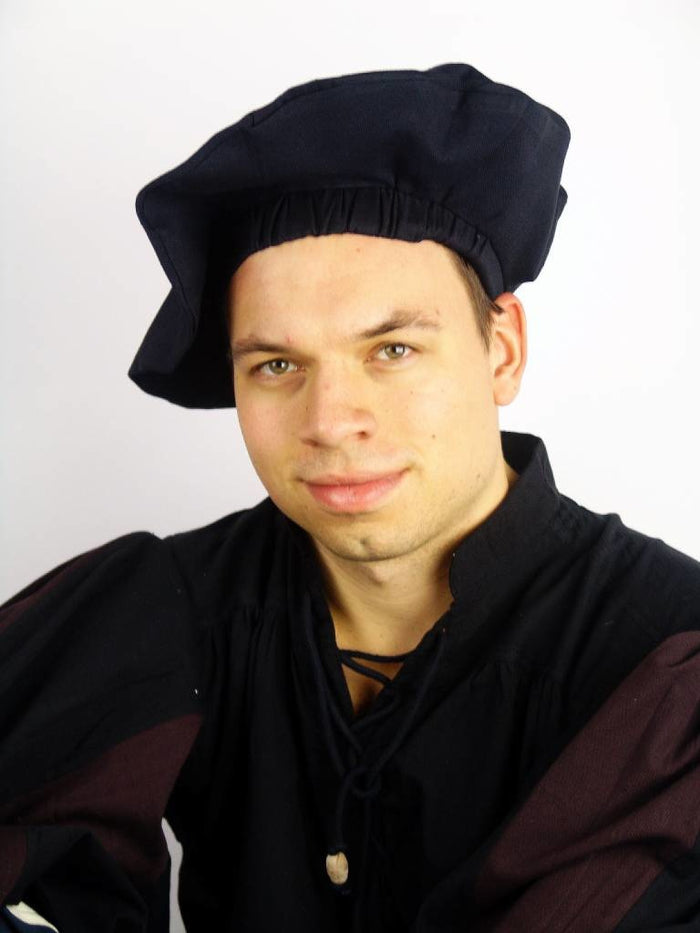 Cotton beret, brown