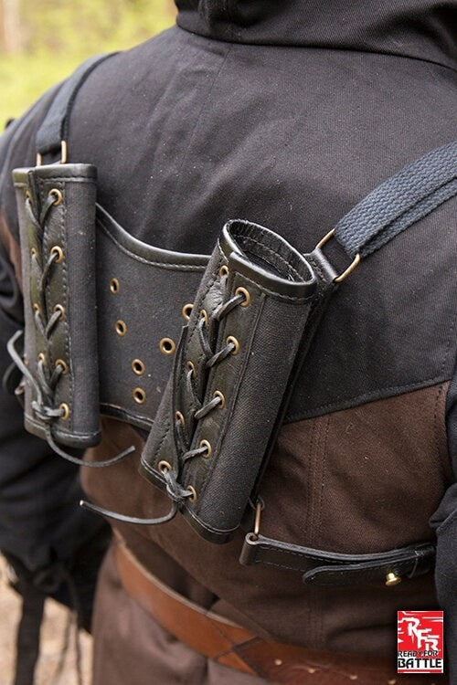 RFB Double LARP Sword Holder, Black
