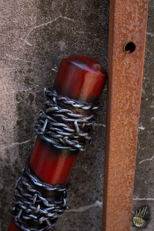 LARP baseball bat barbed wire, 80 cm, red