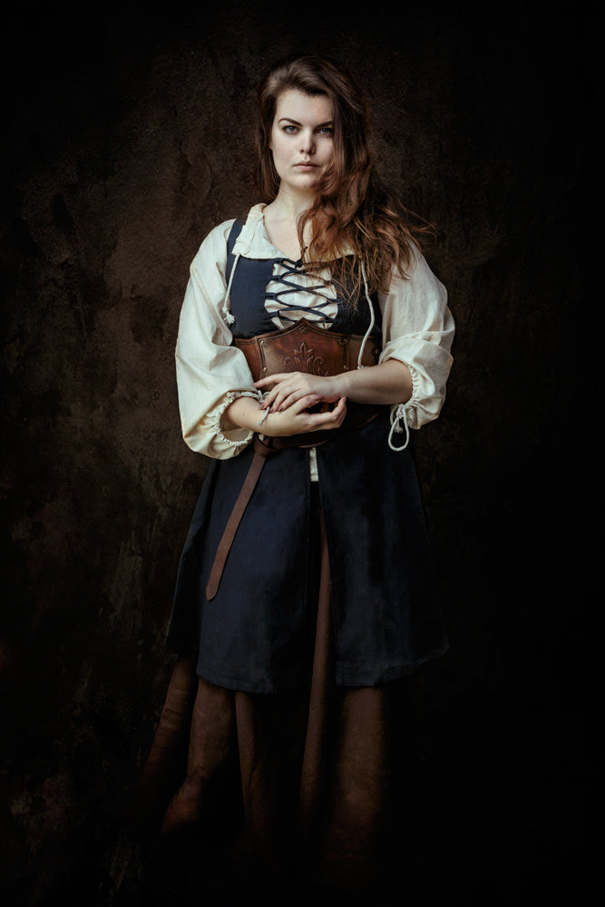 Medieval overdress Leandra, blue