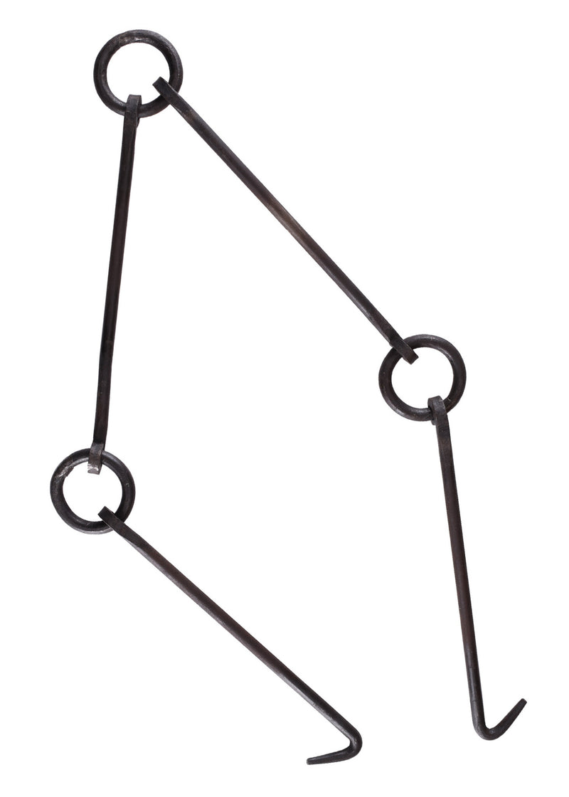 Håndsmedet kæde til gryder