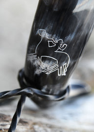 Drinking horn, Odin with Sleipnir, 200-300 ml