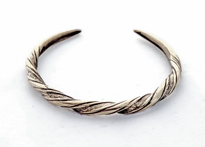 Viking bracelet Danelaw, silvered bronze
