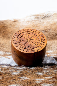 Jewellery box Vegvisir, wood