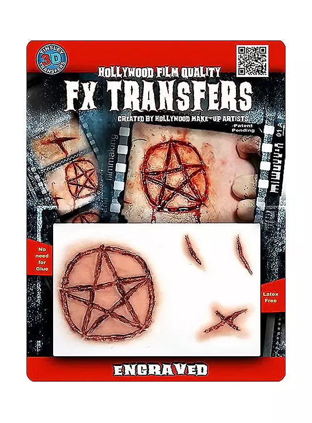 Ferita a pentagramma 3D FX Transfers