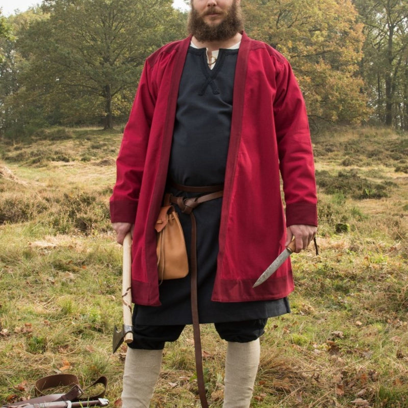 Caftán altomedieval Njord, rojo