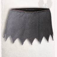 Richard chainmail skirt gousset, mild steel, butted, 8 mm