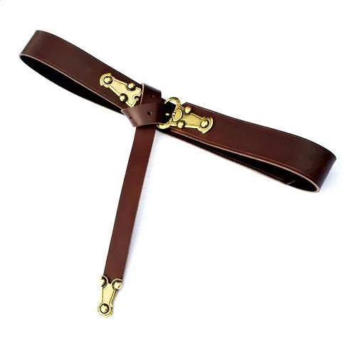 Germanic belt, 6th century, brown