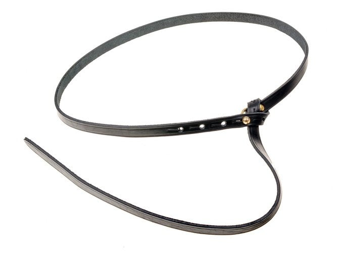 Celtic La Tene belt with belt hook, black