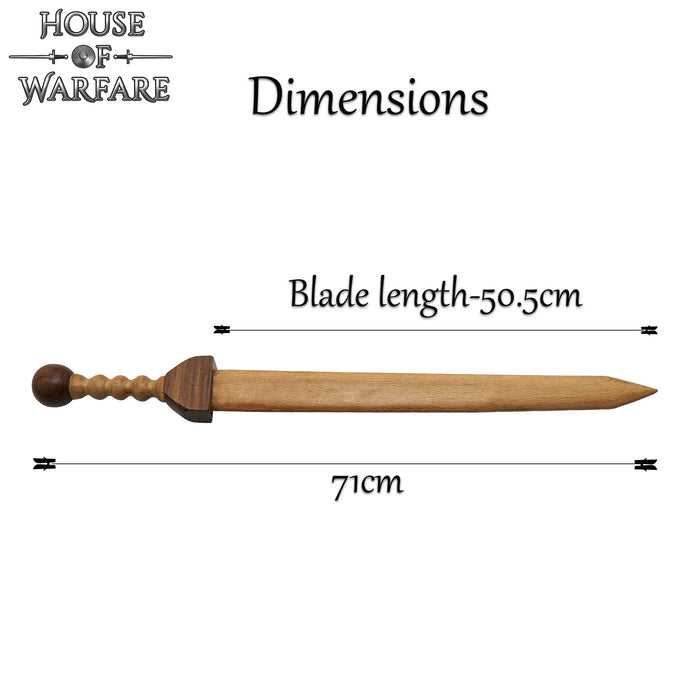 Wooden gladius, Rubis, 71 cm