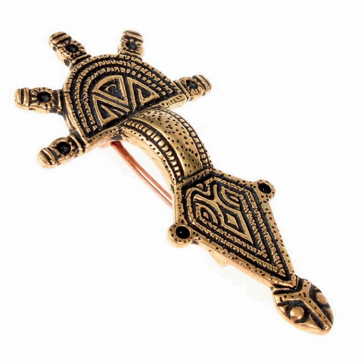 Germanic fibula type Hahnheim, bronze