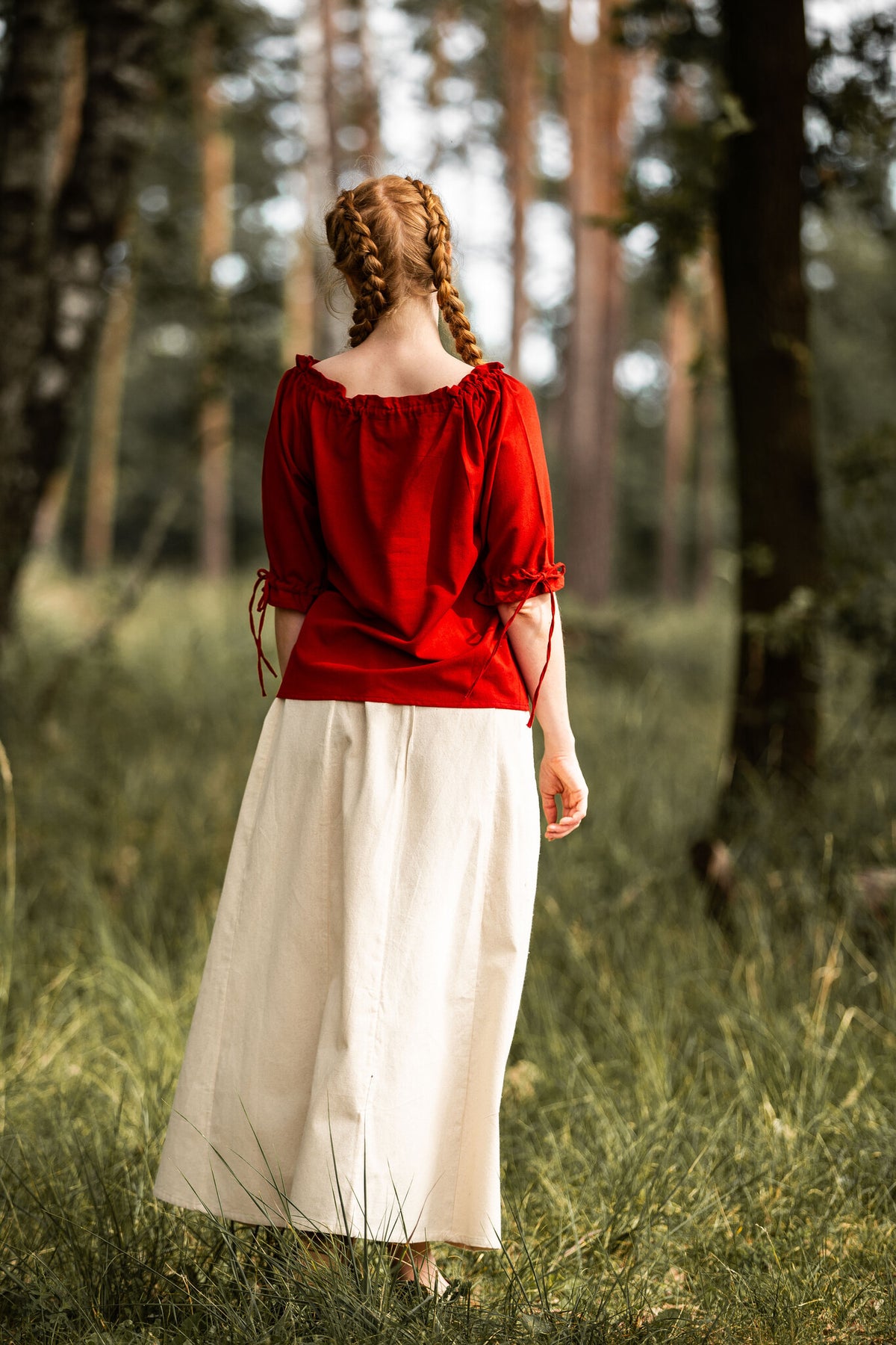 Baroque blouse Julia red