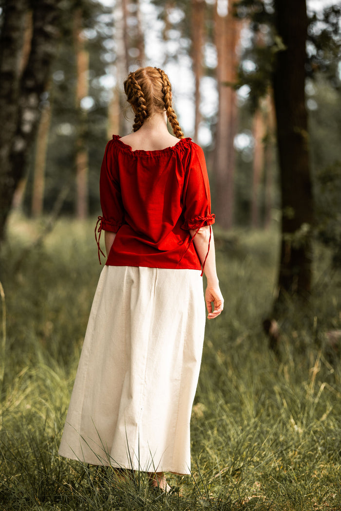 Baroque blouse Julia red