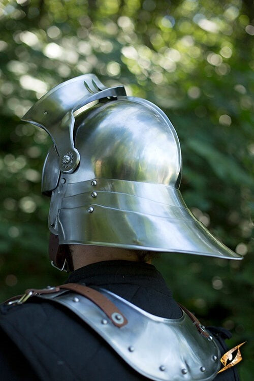 16th century sallet, patinated, 1-1.2 mm