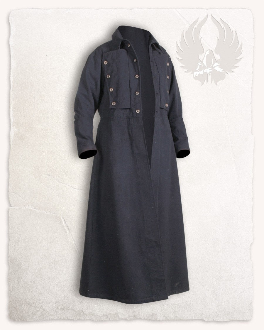 Steampunk coat Kandor, black