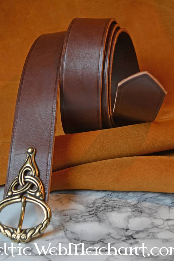 Viking belt Jellinge style, 165 cm, brown