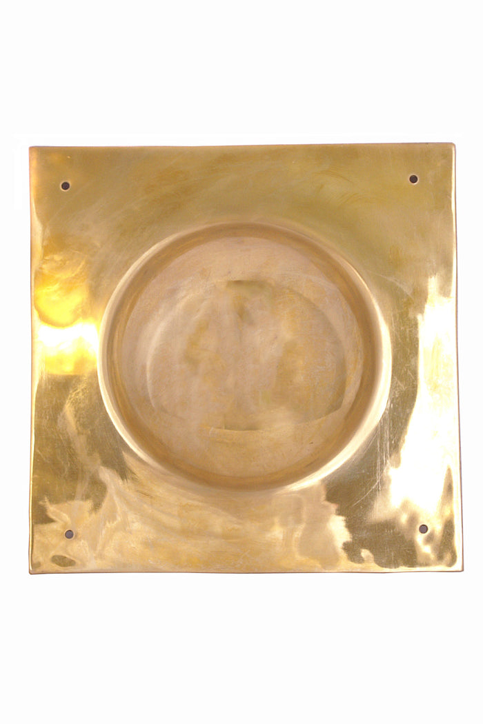Brass square umbo