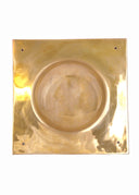 Messingfarbener quadratischer Schildbuckel