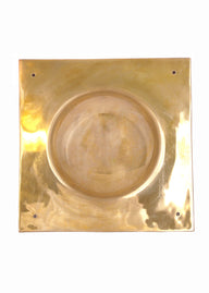 Brass square umbo