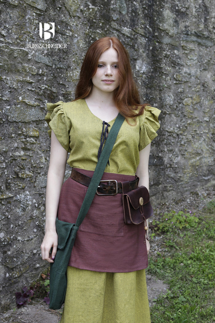 Medieval bag Ehwaz, green