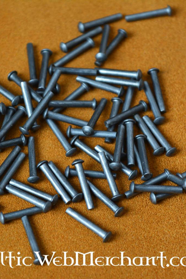 100 steel rivets 12 mm