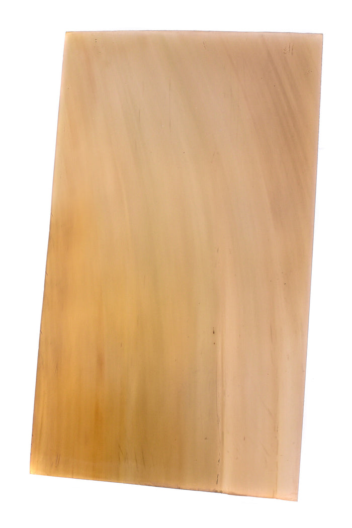 Horn plate 12x7 cm