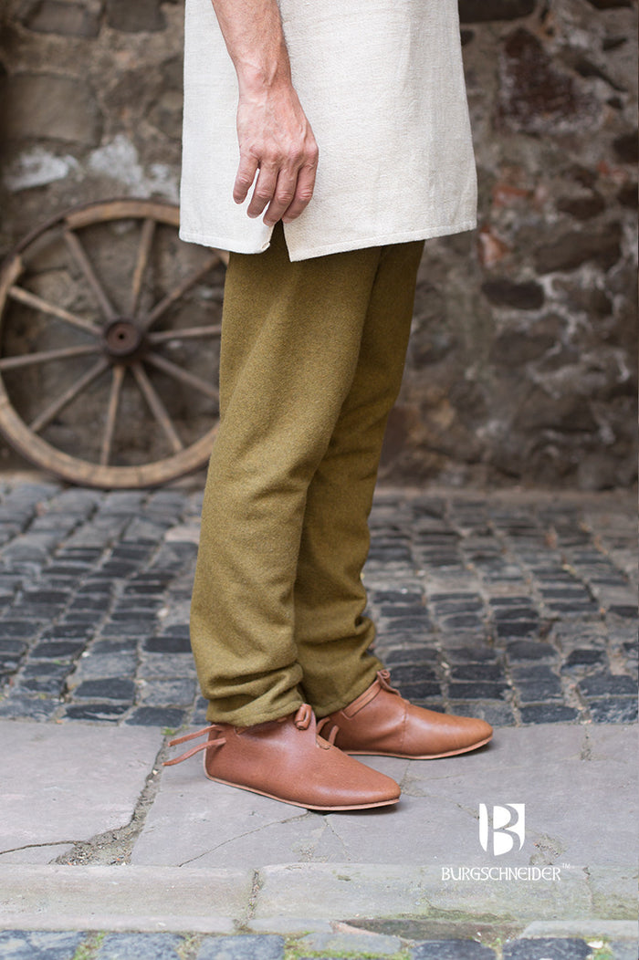 Thorsberg trousers Fenris, wool blend, autumn green