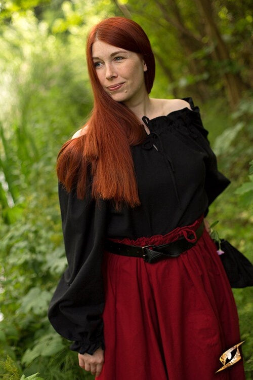 Pirate blouse Reid, black