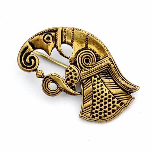 Vendel raven brooch Gotland, right, bronze