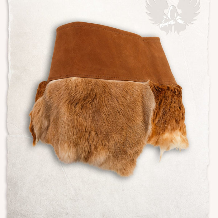 Karya fur skirt, brown
