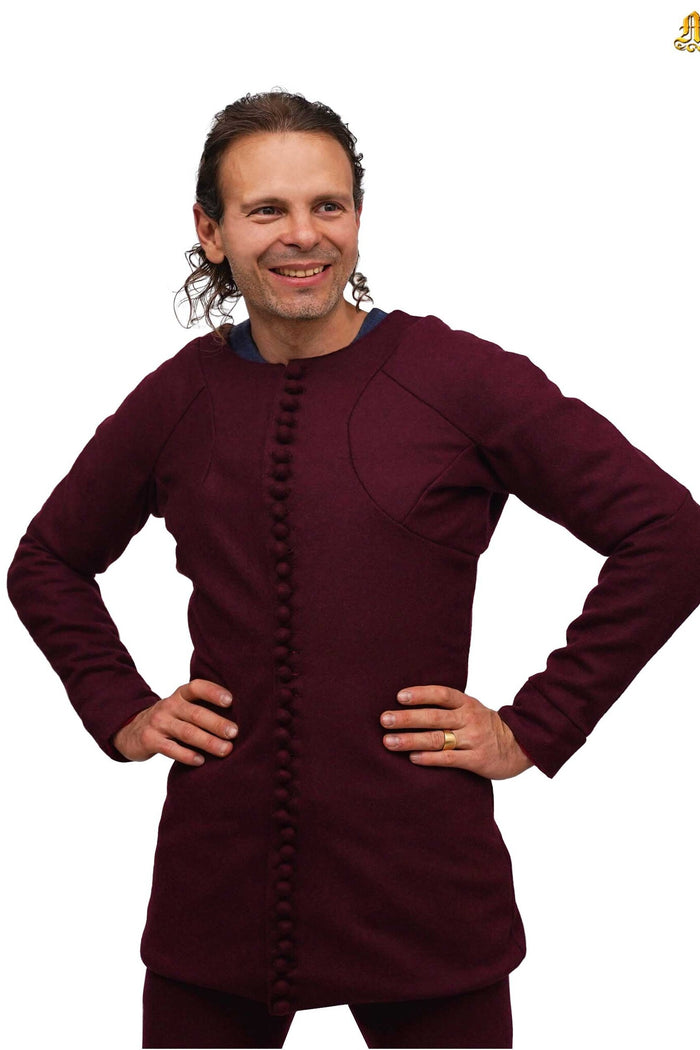 14th Century Pourpoint of Charles de Blois, Wool, Deep Red