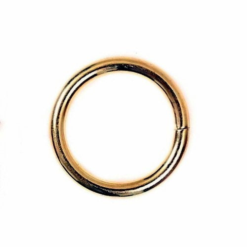 Closed ring, S, bronze
