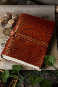 Leather journal Pentagram