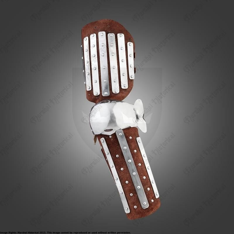 Leather vambraces 14th century, underarm armor