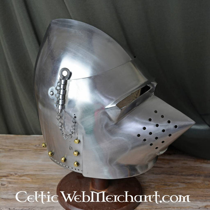 Pig faced bascinet, 2 mm (battle-ready)