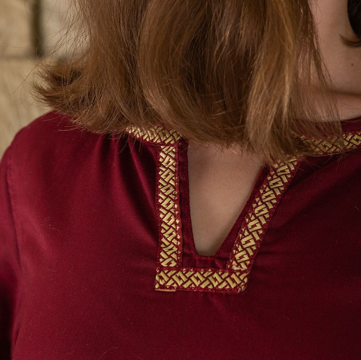 Medieval dress Heloise, red