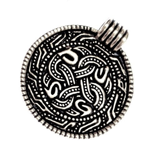 Anglo-Saxon Shield Amulet London, silvered bronze