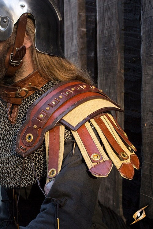 Roman Pauldrons, Pair, LARP