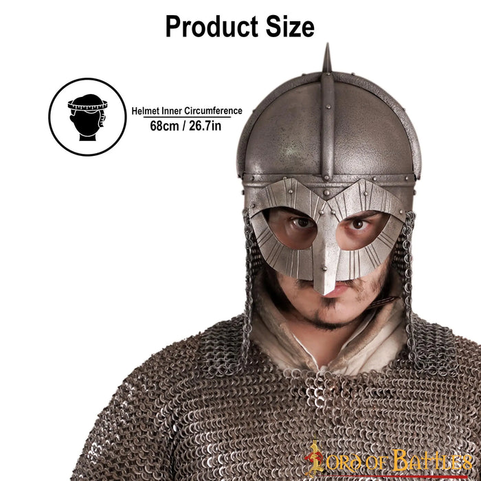 Viking helmet Gjermundbu, patinated, 1.6 mm