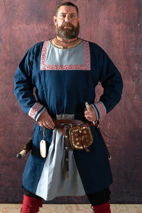 Frankish tunic Childeric, blue