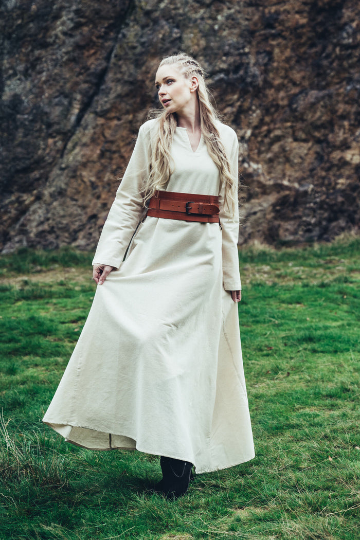 Viking dress Valdis, natural